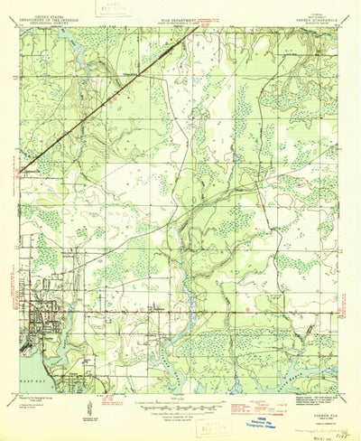 United States Geological Survey Springfield, FL (1945, 31680-Scale) digital map