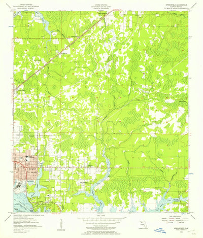 United States Geological Survey Springfield, FL (1956, 24000-Scale) digital map