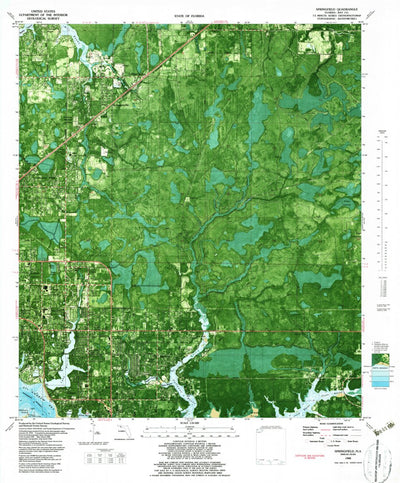 United States Geological Survey Springfield, FL (1982, 24000-Scale) digital map