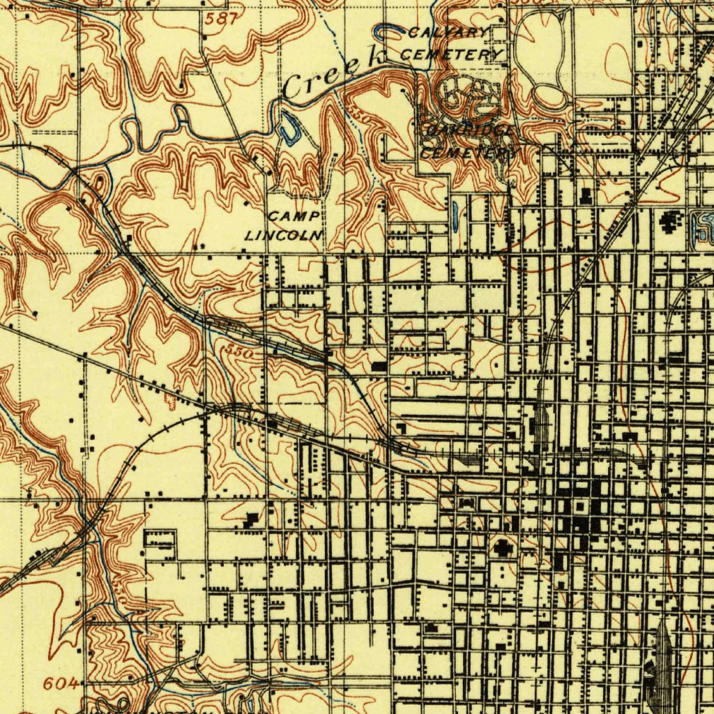 Springfield, IL (1907, 62500-Scale) Map by United States Geological ...