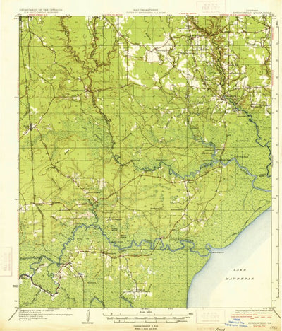 United States Geological Survey Springfield, LA (1934, 62500-Scale) digital map