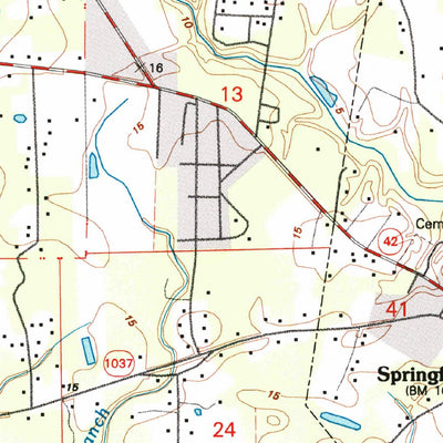 United States Geological Survey Springfield, LA (1994, 24000-Scale) digital map