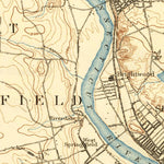 United States Geological Survey Springfield, MA-CT (1895, 62500-Scale) digital map