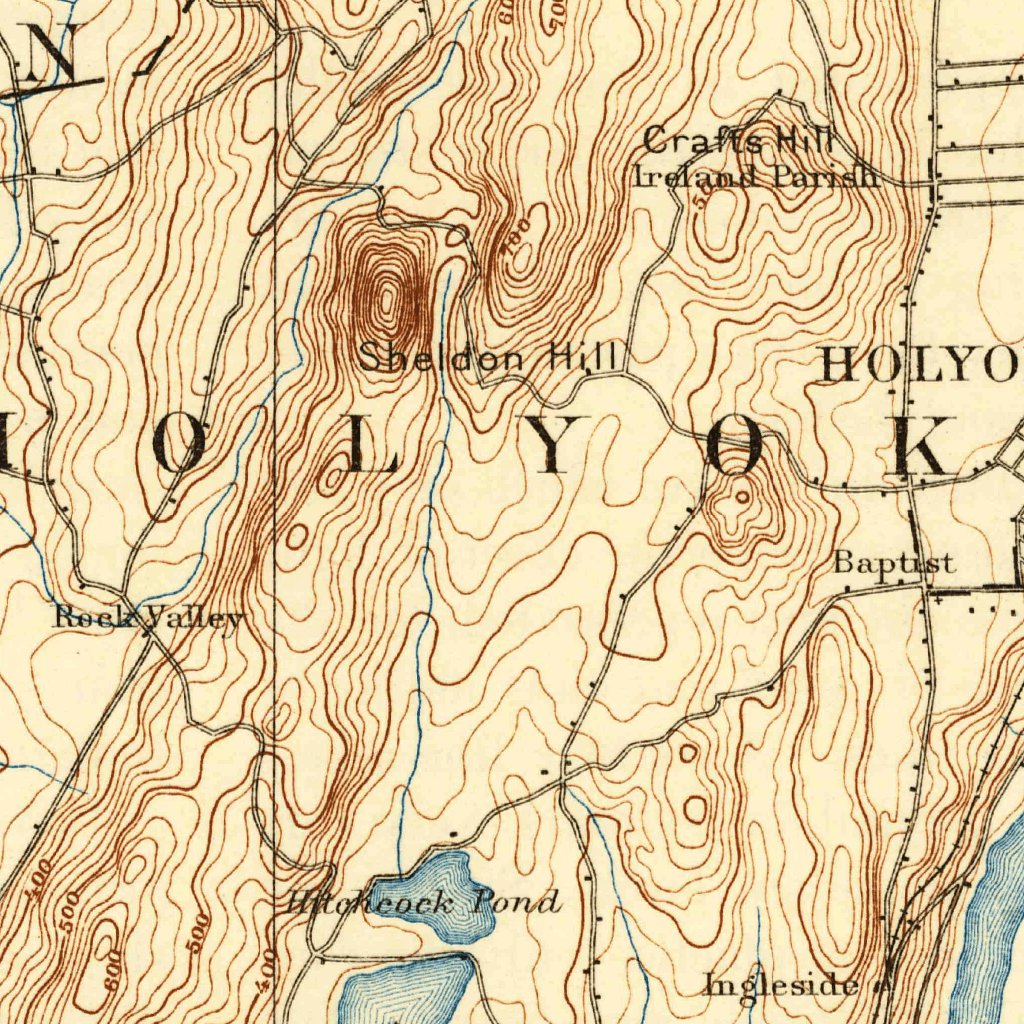 Springfield, MA-CT (1895, 62500-Scale) Map by United States Geological ...
