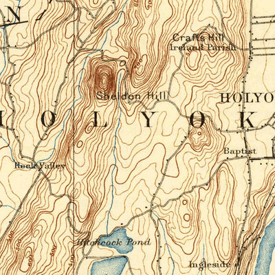 United States Geological Survey Springfield, MA-CT (1895, 62500-Scale) digital map