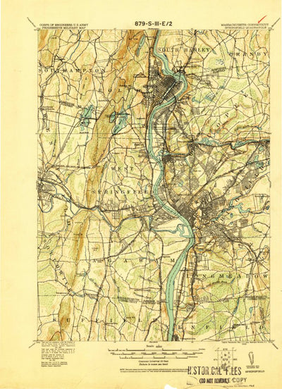 United States Geological Survey Springfield, MA-CT (1920, 62500-Scale) digital map