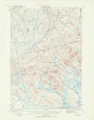 United States Geological Survey Springfield, ME (1931, 62500-Scale) digital map