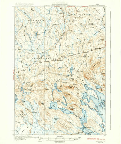United States Geological Survey Springfield, ME (1934, 62500-Scale) digital map