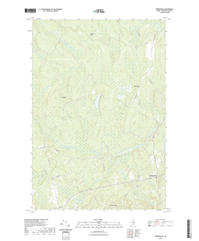 United States Geological Survey Springfield, ME (2021, 24000-Scale) digital map