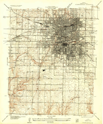 United States Geological Survey Springfield, MO (1935, 24000-Scale) digital map