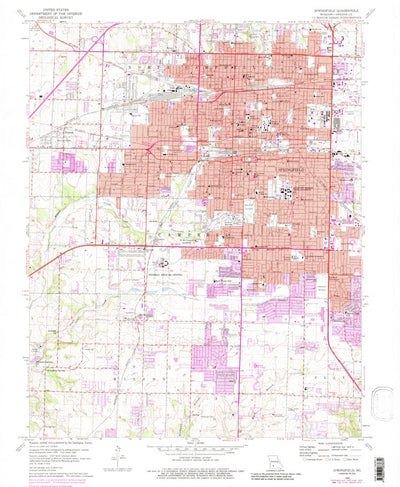 United States Geological Survey Springfield, MO (1960, 24000-Scale) digital map