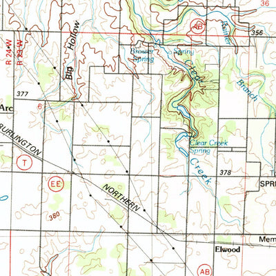 United States Geological Survey Springfield, MO (1982, 100000-Scale) digital map