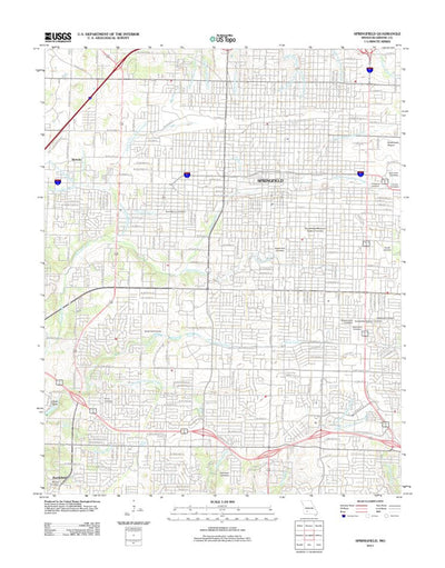 United States Geological Survey Springfield, MO (2011, 24000-Scale) digital map