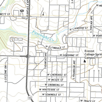 United States Geological Survey Springfield, MO (2021, 24000-Scale) digital map