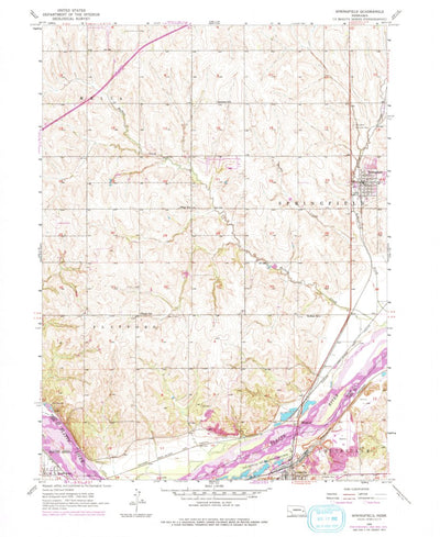 United States Geological Survey Springfield, NE (1956, 24000-Scale) digital map