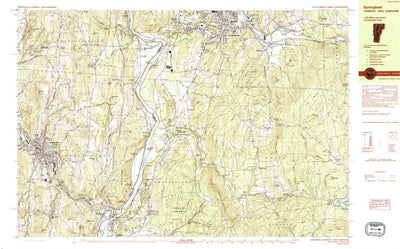 United States Geological Survey Springfield, NH-VT (1984, 25000-Scale) digital map