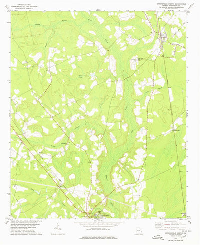 United States Geological Survey Springfield North, GA (1978, 24000-Scale) digital map