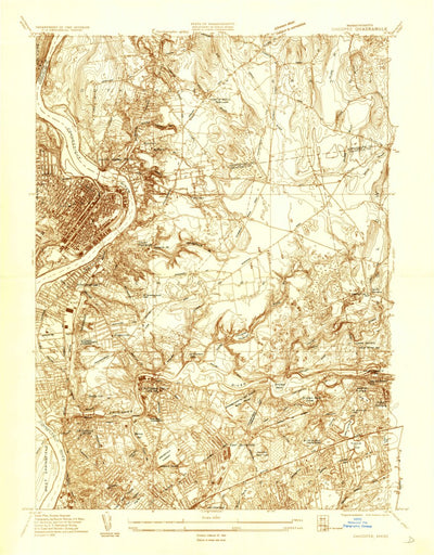 United States Geological Survey Springfield North, MA (1933, 24000-Scale) digital map