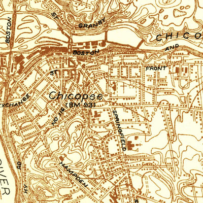 United States Geological Survey Springfield North, MA (1933, 24000-Scale) digital map