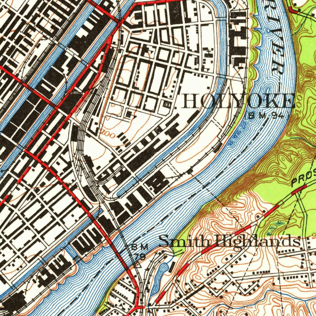 Springfield North, MA (1946, 24000-Scale) Map by United States ...