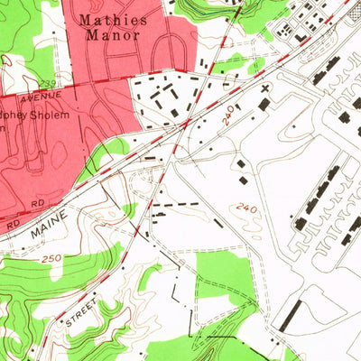 United States Geological Survey Springfield North, MA (1958, 24000-Scale) digital map