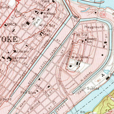 United States Geological Survey Springfield North, MA (1972, 24000-Scale) digital map