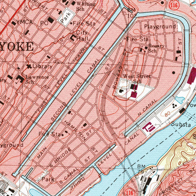 United States Geological Survey Springfield North, MA (1972, 25000-Scale) digital map