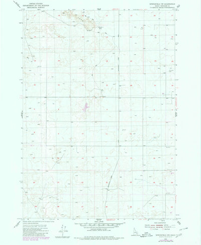 United States Geological Survey Springfield NW, ID (1955, 24000-Scale) digital map