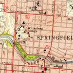 United States Geological Survey Springfield, OH (1955, 24000-Scale) digital map