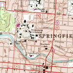 United States Geological Survey Springfield, OH (1966, 24000-Scale) digital map