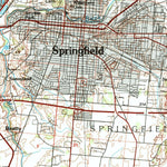 United States Geological Survey Springfield, OH (1986, 100000-Scale) digital map