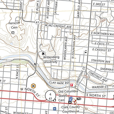 United States Geological Survey Springfield, OH (2023, 24000-Scale) digital map