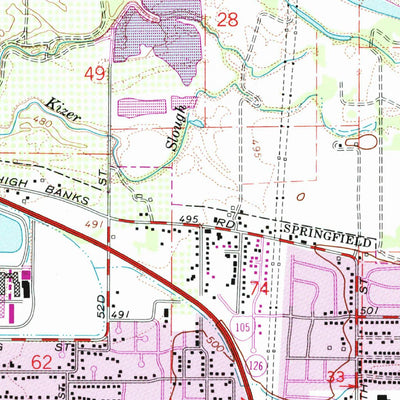 United States Geological Survey Springfield, OR (1967, 24000-Scale) digital map