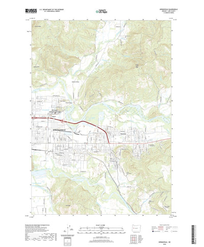 United States Geological Survey Springfield, OR (2020, 24000-Scale) digital map