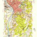 United States Geological Survey Springfield South, MA-CT (1944, 31680-Scale) digital map