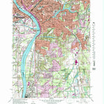 United States Geological Survey Springfield South, MA-CT (1958, 25000-Scale) digital map