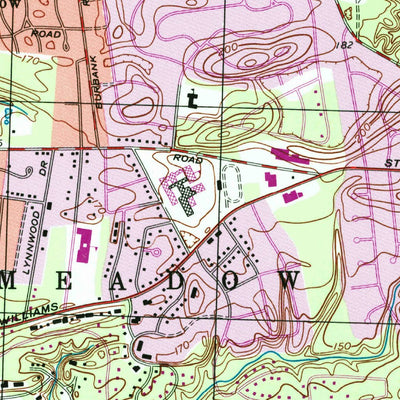 United States Geological Survey Springfield South, MA-CT (1958, 25000-Scale) digital map