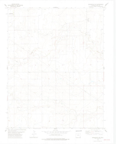 United States Geological Survey Springfield SW, CO (1978, 24000-Scale) digital map