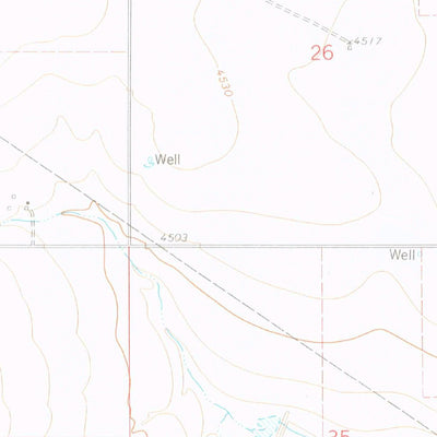 United States Geological Survey Springfield SW, CO (1978, 24000-Scale) digital map