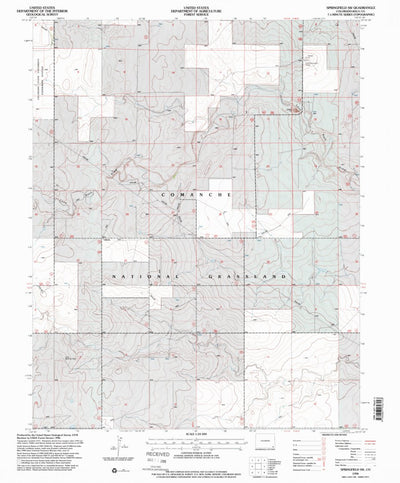 United States Geological Survey Springfield SW, CO (1996, 24000-Scale) digital map
