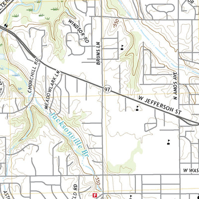United States Geological Survey Springfield West, IL (2021, 24000-Scale) digital map