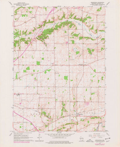 United States Geological Survey Springfield, WI (1960, 24000-Scale) digital map