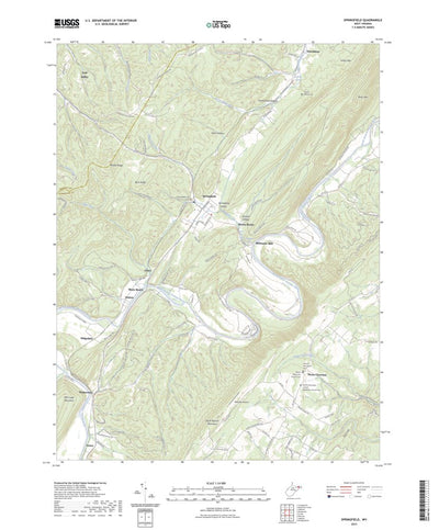 United States Geological Survey Springfield, WV (2023, 24000-Scale) digital map