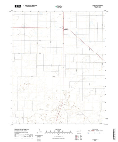 United States Geological Survey Springlake, TX (2022, 24000-Scale) digital map