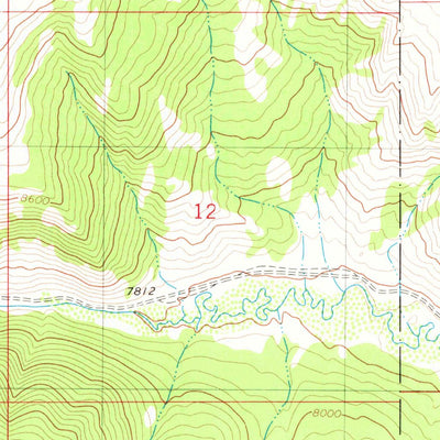 United States Geological Survey Springman Creek, WY (1980, 24000-Scale) digital map