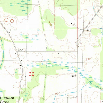 United States Geological Survey Springport, MI (1981, 24000-Scale) digital map