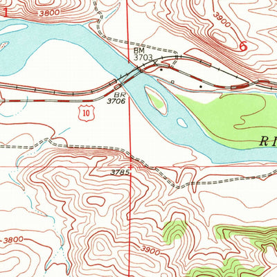 United States Geological Survey Springtime, MT (1955, 24000-Scale) digital map