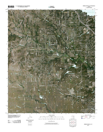 United States Geological Survey Springtown SE, TX (2010, 24000-Scale) digital map
