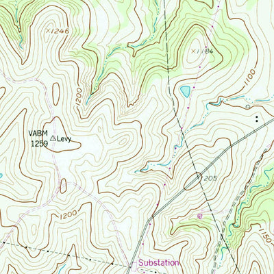United States Geological Survey Springtown, TX (1958, 24000-Scale) digital map
