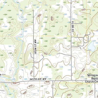 United States Geological Survey Springvale, MN (2022, 24000-Scale) digital map